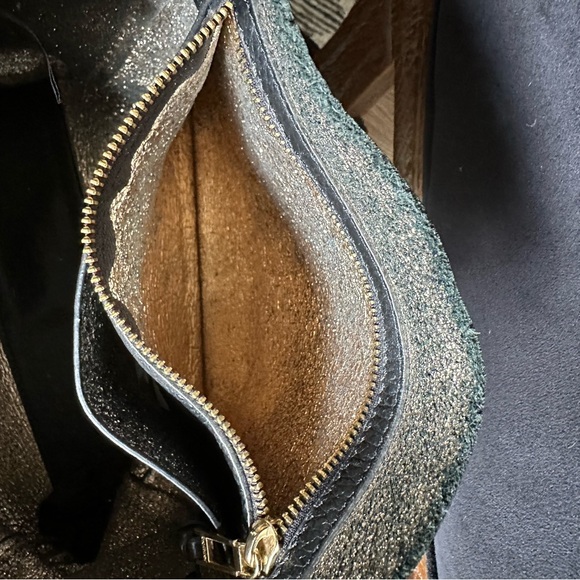 Botkier Black Leather Tote with zipper trim detail - Picture 6 of 7